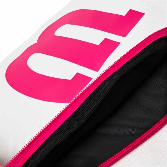 Wilson Advantage Iii Triple Racket Bag White/Pink Wilson Advantage Iii Triple Racket Bag White/Pink