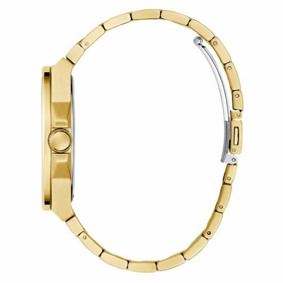 Guess Vinyl Watch Злато/Черно Guess Vinyl Watch Злато/Черно