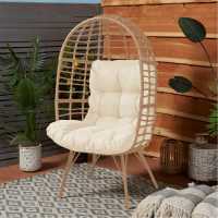 Cayo Garden Egg Chair Natural Лагерни маси и столове