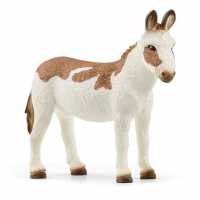 Farm World American Spotted Donkey Toy Figure