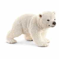Wild Life Polar Bear Cub Walking Toy Figure