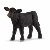 Farm World Black Angus Calf Toy Figure