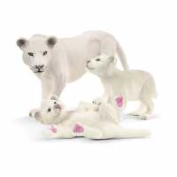 Wild Life Lion Mother With Cubs Toy Figures