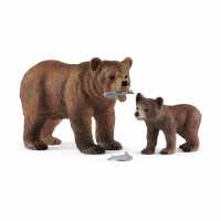 Wild Life Grizzly Bear Mother With Cub Toy Figure  Подаръци и играчки