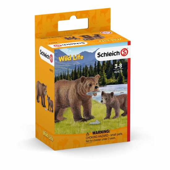 Wild Life Grizzly Bear Mother With Cub Toy Figure  Подаръци и играчки