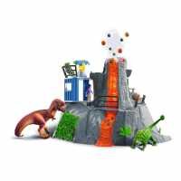 Dinosaur Volcano Expedition Base Camp Toy Playset