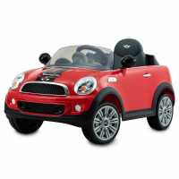 Mini Cooper S Roadster 6 Volt Car With Rc - Red