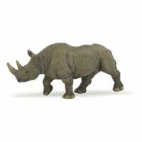 Wild Animal Kingdom Black Rhinoceros Toy Figure
