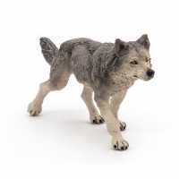 Wild Animal Kingdom Grey Wolf Toy Figure