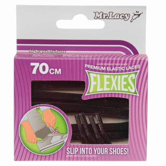 Mr Lacy Flexies Elastic Laces Black Почистване и импрегниране