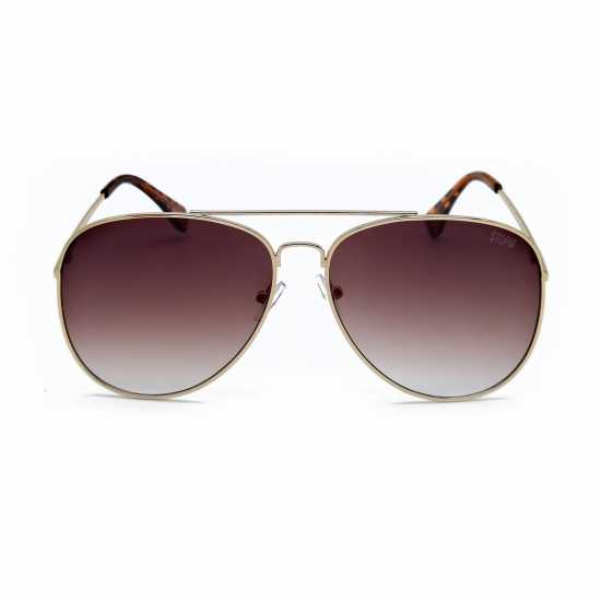 Storm Men's Aviator Sunglasses Gold 
