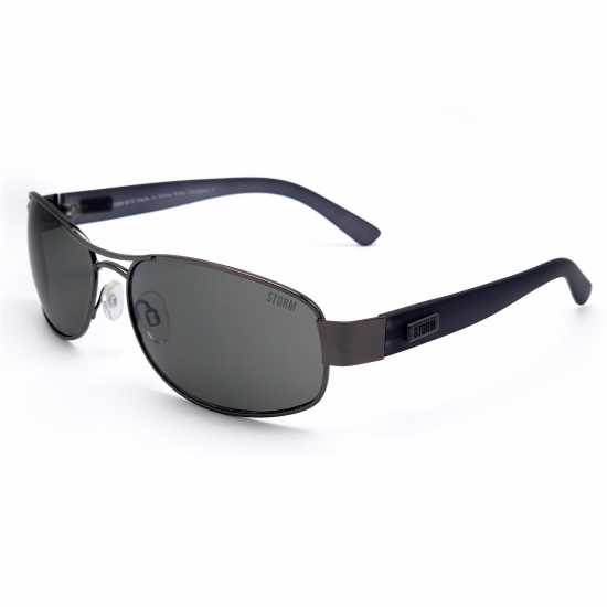 Storm Mens Aviator Sunglasses Gun Storm Mens Aviator Sunglasses Gun