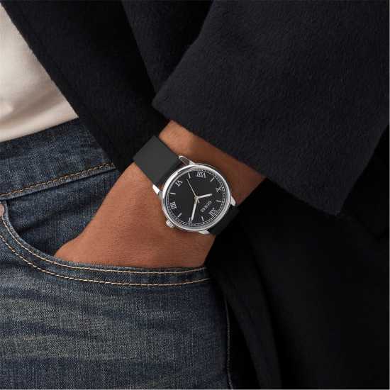Guess Men's Chandler Analogue Quartz Watch Черно/сребро Guess Men's Chandler Analogue Quartz Watch Черно/сребро