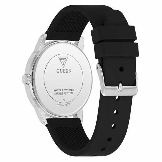 Guess Men's Chandler Analogue Quartz Watch Черно/сребро Guess Men's Chandler Analogue Quartz Watch Черно/сребро