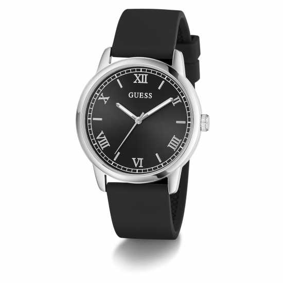 Guess Men's Chandler Analogue Quartz Watch Черно/сребро Guess Men's Chandler Analogue Quartz Watch Черно/сребро