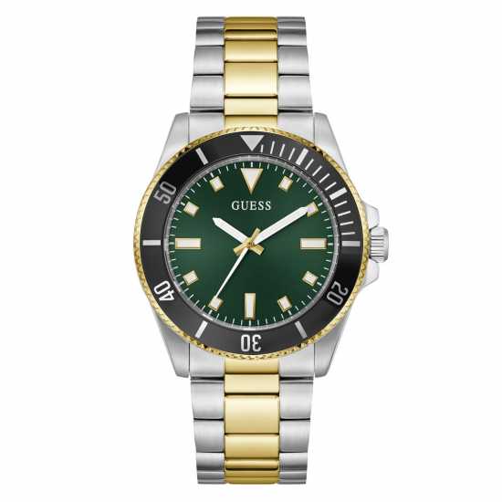 Guess Men's Cliff Analogue Quartz Watch Зелен/сребро Guess Men's Cliff Analogue Quartz Watch Зелен/сребро