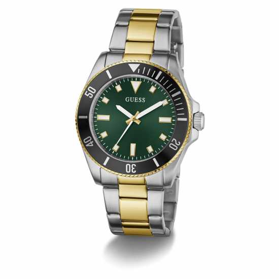 Guess Men's Cliff Analogue Quartz Watch Зелен/сребро Guess Men's Cliff Analogue Quartz Watch Зелен/сребро