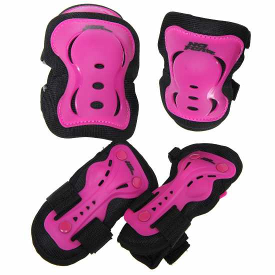No Fear Skate Protection Pads 3 Pack Pink Скейтборд