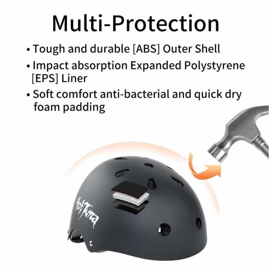 Hot Tuna Skate Helmet Черно 