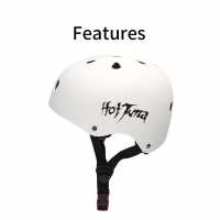 Hot Tuna Hot Tuna Bmx Helmet Jr 63 White Hot Tuna Hot Tuna Bmx Helmet Jr 63 White