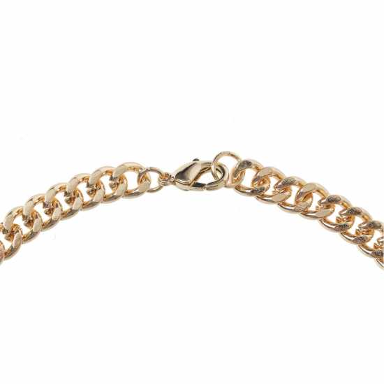 Fabric Curb Chain Necklace  Бижутерия