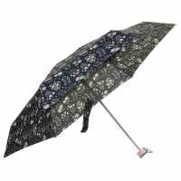 Totes Totes Compact Flat Flower Umbrella  Чадъри за дъжд