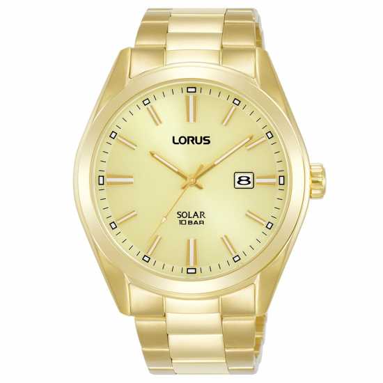 Lorus Solar Gold Bracelet Watch  Часовници