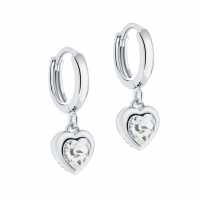 Ted Baker Hanniy Gold Crystal Heart Huggie Earrings For Women