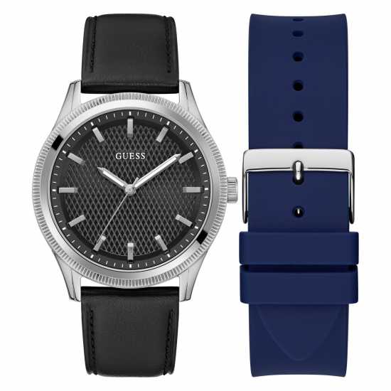 Guess Analogue Quartz Watch Черно/сребро Часовници