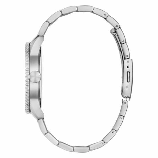 Guess Men's Varsity Analogue Quartz Watch Black/Silver 