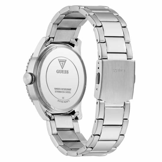 Guess Men's Varsity Analogue Quartz Watch Black/Silver 