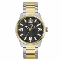 Guess Men's Varsity Analogue Quartz Watch Черно/Металически 