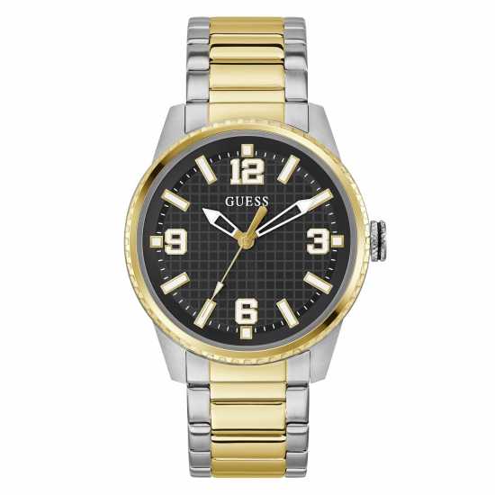 Guess Men's Varsity Analogue Quartz Watch Черно/Металически 