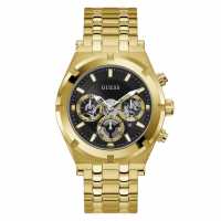 Guess Gents Gold Watch With Black Dial Guess Gents Gold Watch With Black Dial