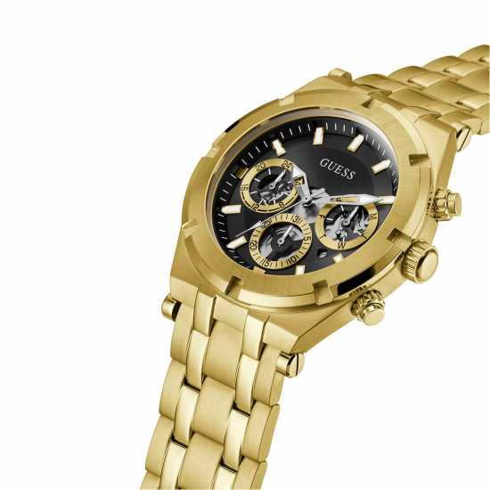Guess Gents Gold Watch With Black Dial Guess Gents Gold Watch With Black Dial
