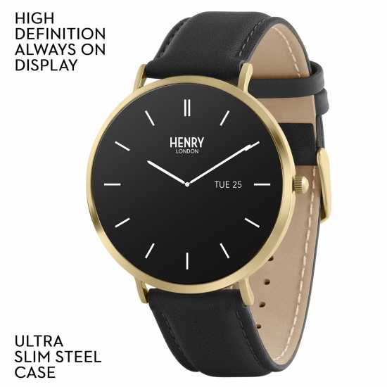 Henry London Amoled Smart Watch Кафяво Henry London Amoled Smart Watch Кафяво