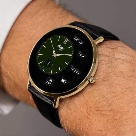 Henry London Amoled Smart Watch Кафяво Henry London Amoled Smart Watch Кафяво
