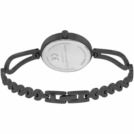 French Connection Connection Veritas Black Round Dial Womens Analogue Watch  Часовници