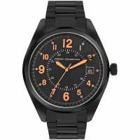 French Connection Connection Mega Round Analog Watch For Men Black Часовници