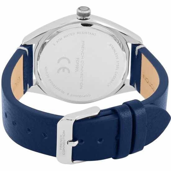 French Connection Connection Mega Round Analog Watch For Men Blue Часовници