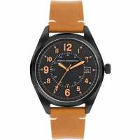 French Connection Connection Mega Round Analog Watch For Men Black Часовници