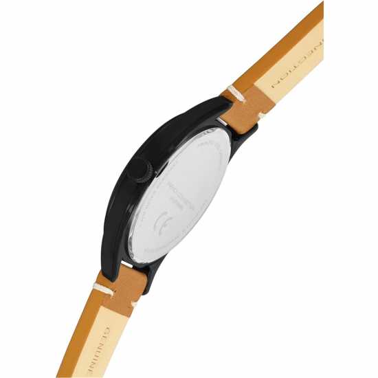 French Connection Connection Mega Round Analog Watch For Men Black Часовници