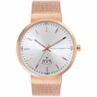 French Connection Connection Jake Round Analog Watch For Men Silver Часовници