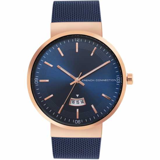 Часовници French Connection Connection Jake Round Analog Watch For Men Blue French Connection Connection Jake Round Analog Watch For Men Blue Часовници