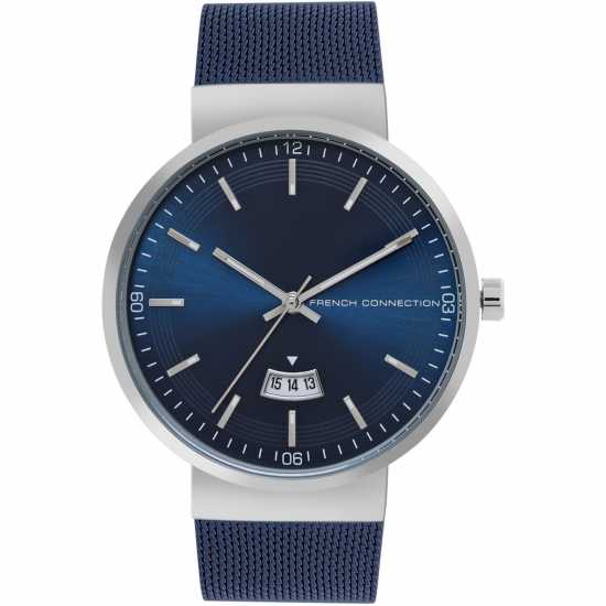 Часовници French Connection Connection Jake Round Analog Watch For Men Blue French Connection Connection Jake Round Analog Watch For Men Blue Часовници