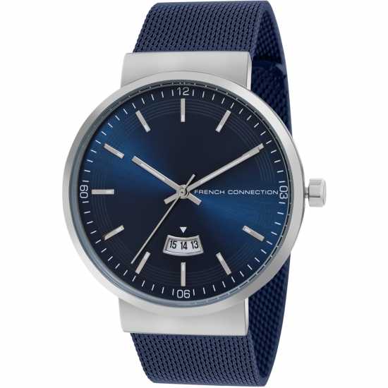 Часовници French Connection Connection Jake Round Analog Watch For Men Blue French Connection Connection Jake Round Analog Watch For Men Blue Часовници