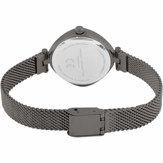 French Connection Connection Sheen Shimmer Round Analog Watch With Mesh Strap For Women Grey Часовници
