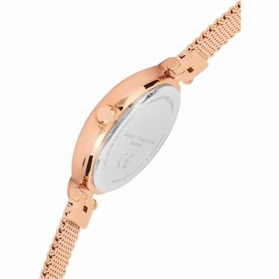 French Connection Connection Sheen Shimmer Round Analog Watch With Mesh Strap For Women Blue Часовници