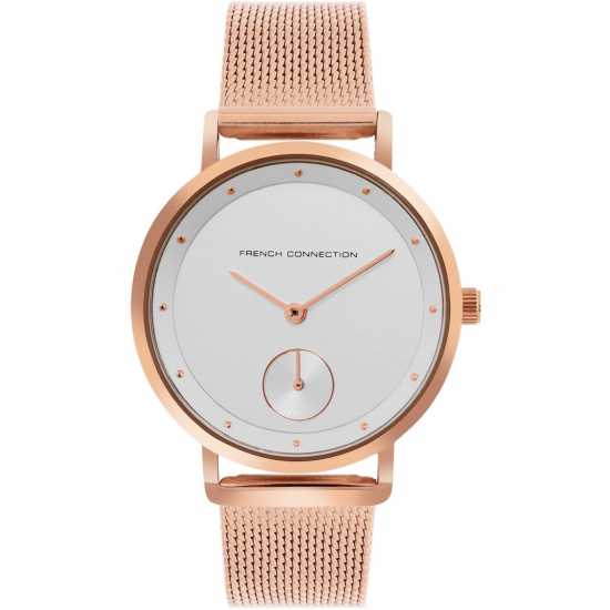 French Connection Connection Women Stainless Steel Bracelet Style Straps Analogue Watch  Часовници