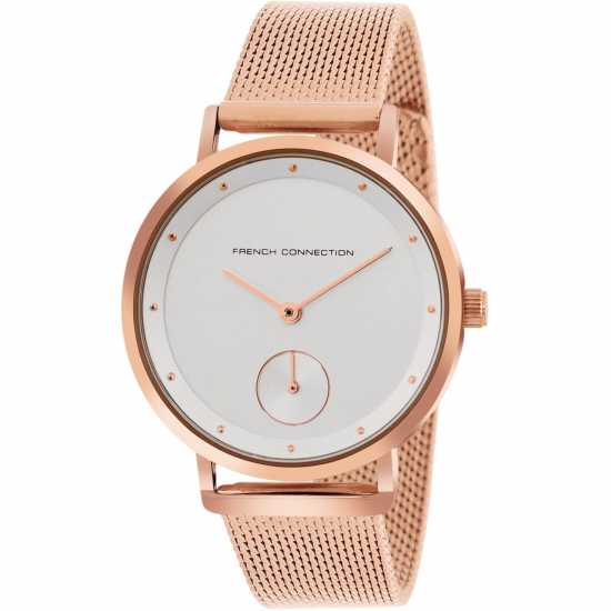 French Connection Connection Women Stainless Steel Bracelet Style Straps Analogue Watch  Часовници